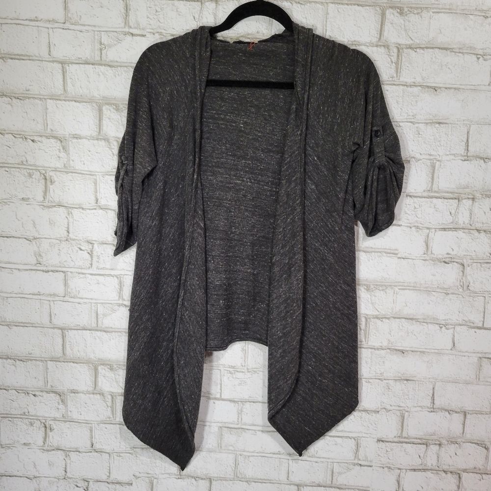 Alternative lightweight hooded gray sweater